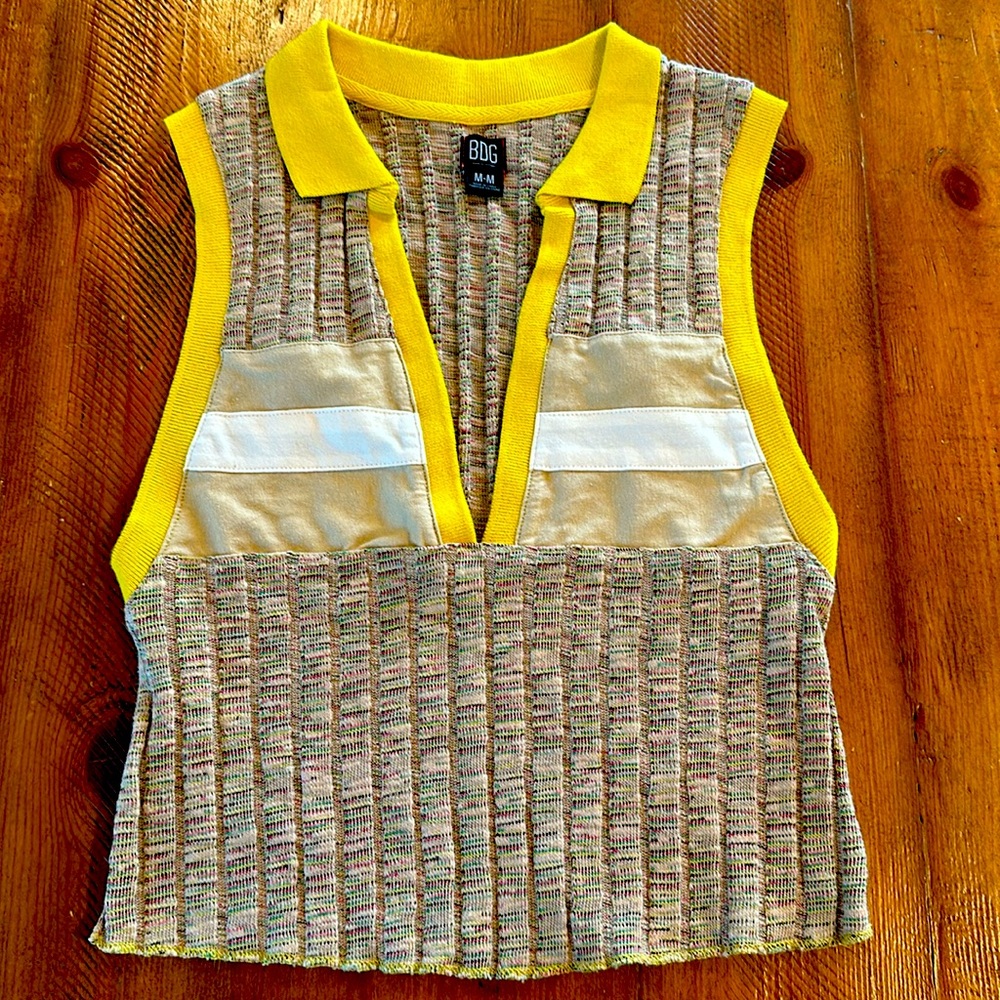 BDG sleeveless low cut sweater top! No tags but never worn!!